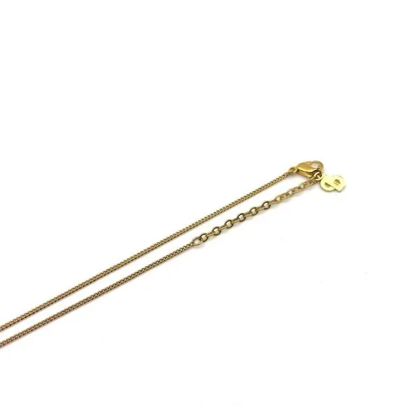 Christian Dior Vintage Rhinestone Crystal Round Necklace Gold Plated